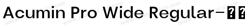 Acumin Pro Wide Regular字体转换